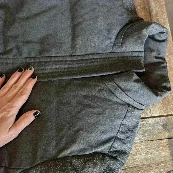 Vintage Tory Burch down jacket with beautiful quilted details in grey, size S - Picture 6 of 8